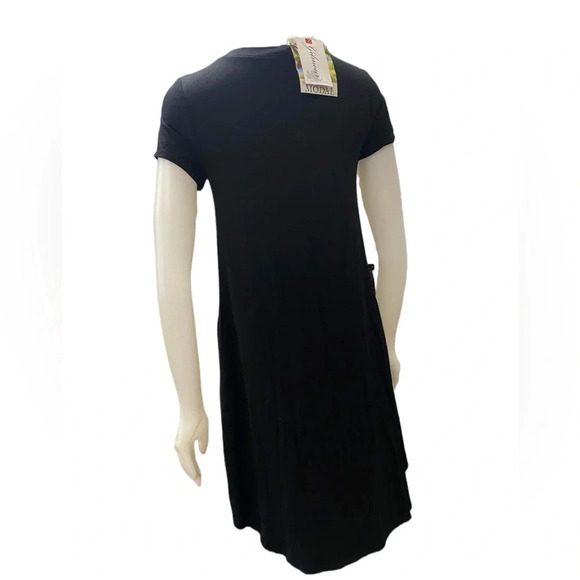 Gilmour Short Sneaker Dress Modal Black Size Small Made In Vancouver - Picture 3 of 11